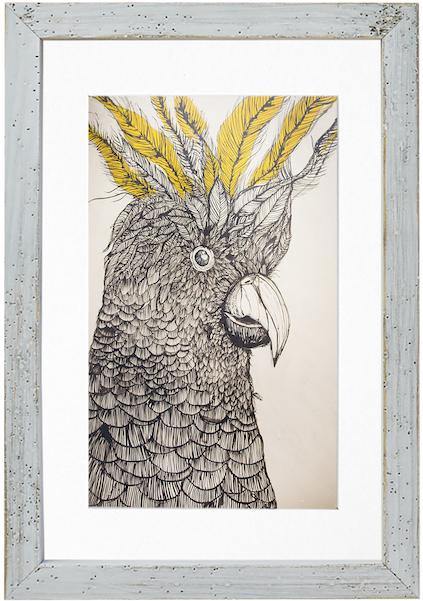 This White Wood Frame Has A Perfectly Imperfect Finish - Distressing (600x600), Png Download