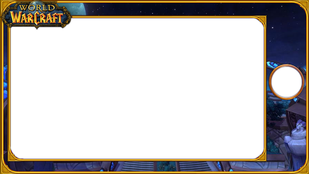 Overlay Twitch Webcam Border 37903 - World Of Warcraft Blood Elf Long Straight Yellow Blonde (622x350), Png Download