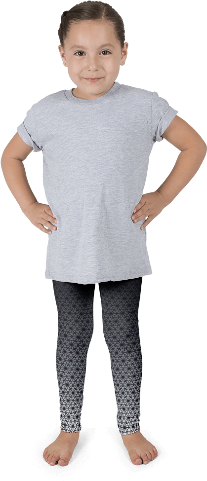 Mary Poppins Kids Leggings - Kids Standing Up (1000x1000), Png Download