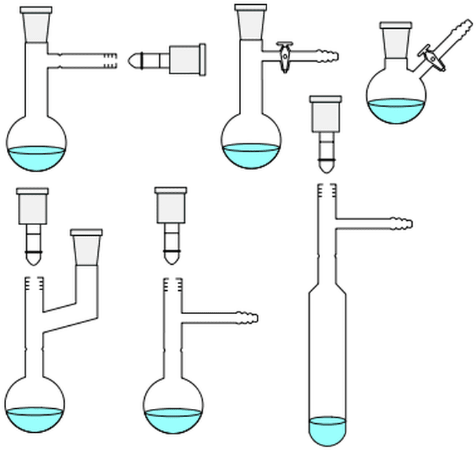 Chemistry Laboratory Glassware Gallery - Schlenk Tube (735x708), Png Download