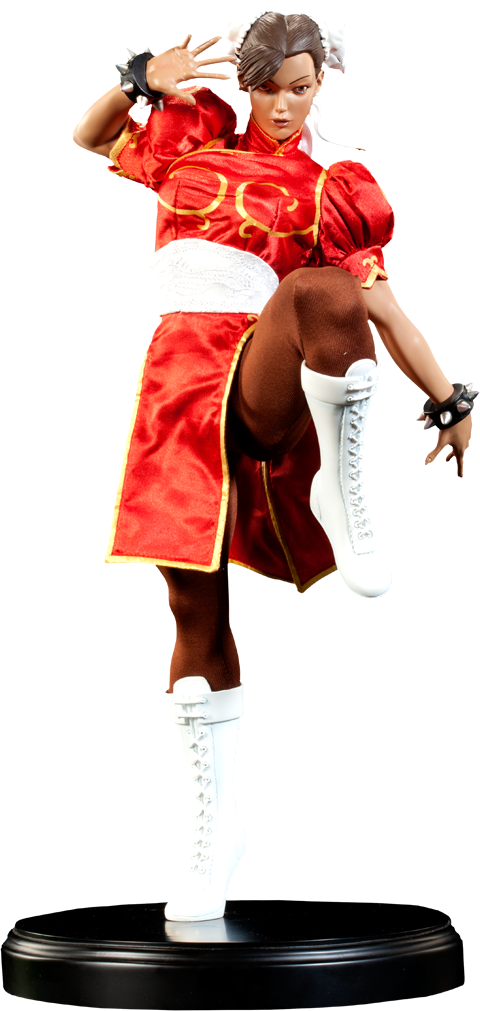 Chun-li Mixed Media Statue - Darkchylde Mixed Media Statue 1/4 Ariel Darkchylde (480x1011), Png Download