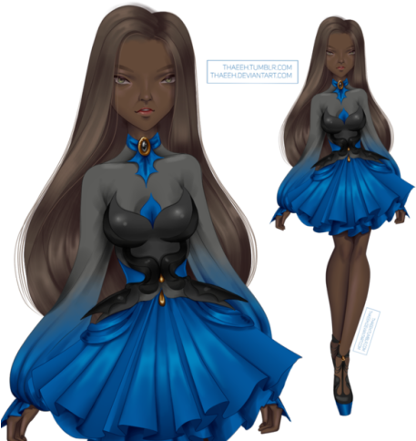 My Oc Nora In One Another Design, I Love That Dress - Barbie (500x501), Png Download