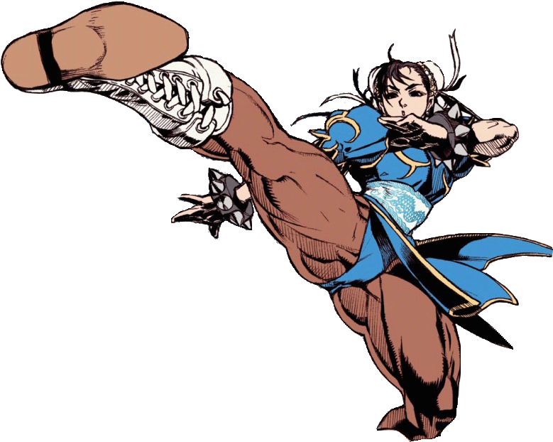 -a Good And Working Cvs Based Yun, Yang, Alex And Dudley - Chun Li Turbo Revival (780x628), Png Download