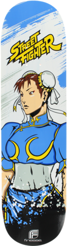 Finesse Streetfighter Chun Li Skateboard Deck - Finesse Skateboards Streetfighter Chun Li Skateboard (480x480), Png Download