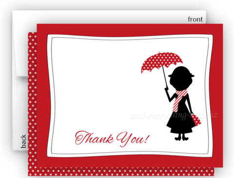 Mary Poppins D Thank You Cards Note Card Stationery - Mary Poppins Thank You Cards (480x365), Png Download