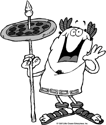Little Caesar - Little Caesars Logos (368x436), Png Download