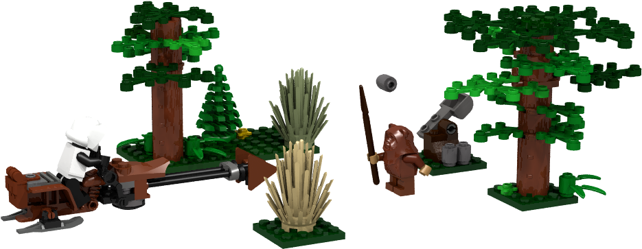 Scout Trooper - Tree (1366x768), Png Download