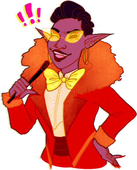 A Waist Up Image Of Vogue Elf Lydia From The Adventure - Copyright (500x595), Png Download