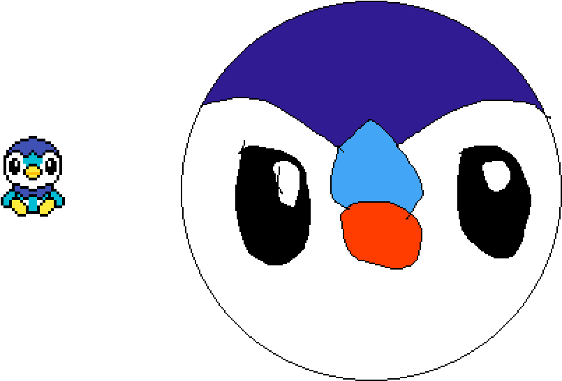 Piplup - Cartoon (1000x1000), Png Download