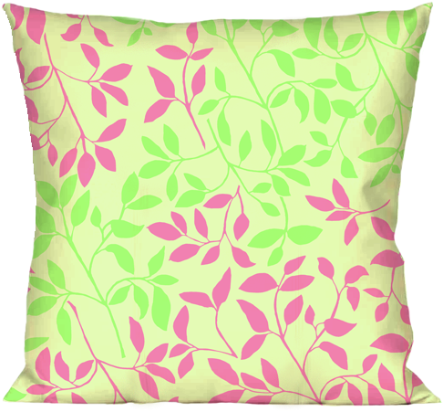 Fabric - Leafy - Art (532x509), Png Download