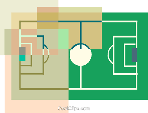 Soccer Field Royalty Free Vector Clip Art Illustration - Football (480x367), Png Download