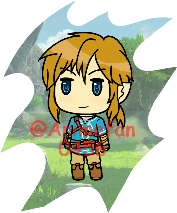Breath Of The Wild Woff Chibi Link By Af - Fire Emblem Heroes (832x961), Png Download