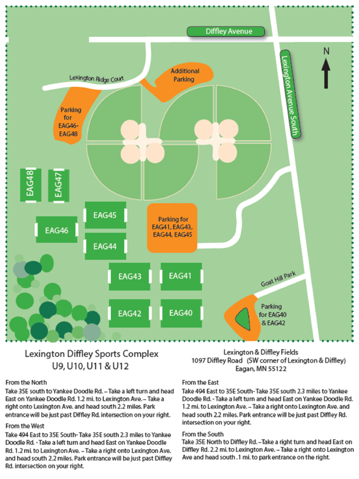 Maps And Field Locations - Lexington Diffley Field Map (803x1024), Png Download