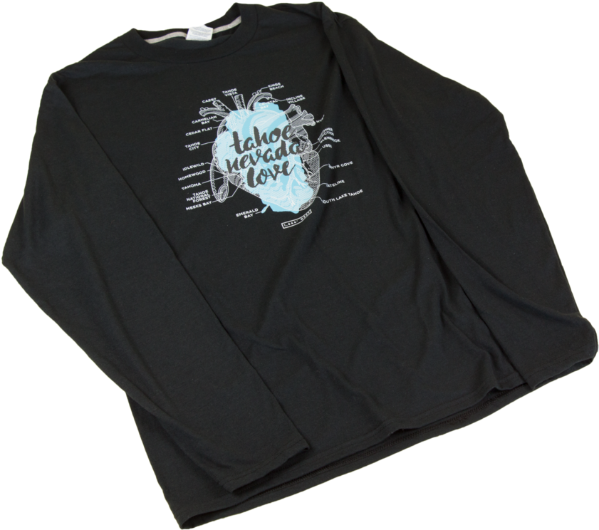 Men's Anatomical Heart Long-sleeve - Sleeve (900x900), Png Download