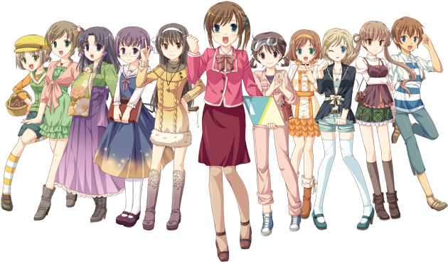 Anime-girls - 知多 ご 当地 キャラ (640x377), Png Download