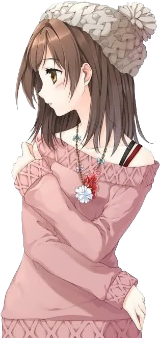 Sad Anime Girl Render Natsi On Clipart Royalty Free - Shy Cute Anime Girls (374x670), Png Download