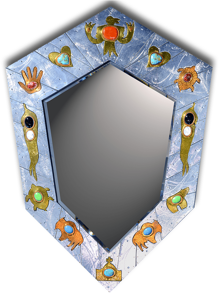 Thom Wheeler Southwest Deco Mirror Exposures International - Thom Wheeler Studio Gallery (735x1000), Png Download