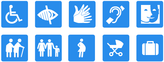 L'accessibilité Pour Tous, Partout, En Un - Social Media Button Square (600x260), Png Download