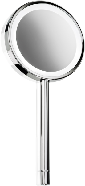 Hand-held Mirror - Dwba Bath Collection Dwba Round Hand Held Cosmetic (554x1079), Png Download