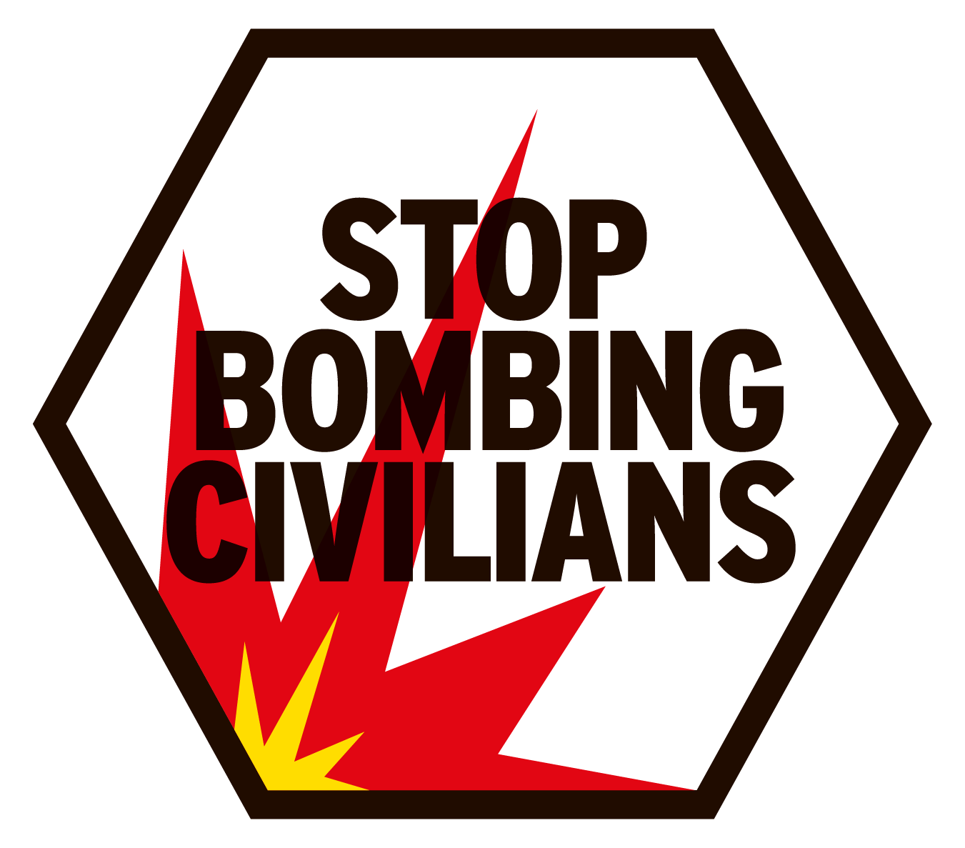 Sign The Petition - Stop Bombing Civilians (1351x1187), Png Download