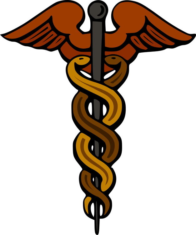 Staff Of Hermes Caduceus As A Symbol Of Medicine Rod - Caduceus Pdf (627x750), Png Download