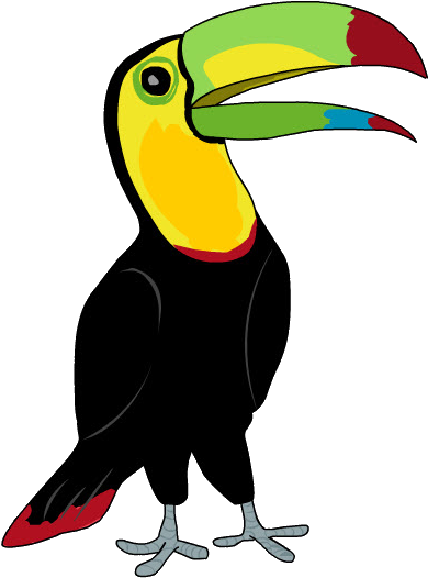 Tucán - Silueta De Un Tucan (459x550), Png Download