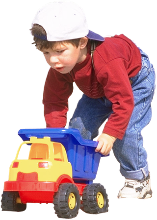 Boy Playing With Truck Uid - Written Observations In Childcare Template (320x446), Png Download