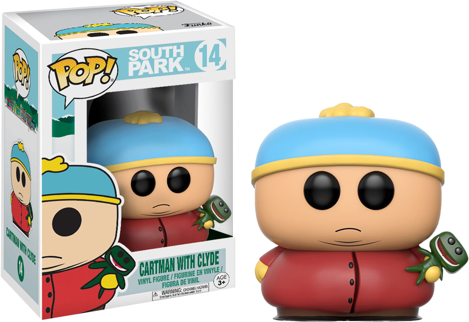 Cartman With Clyde Frog Pop Vinyl Figure - Funko Pop South Park Cartman (959x660), Png Download