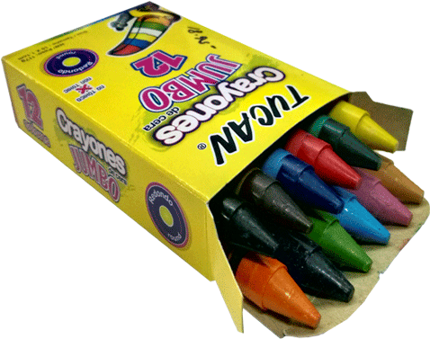 Crayones Jumbo Tucan - Crayones De Cera De 24 Colores Tucan (600x600), Png Download
