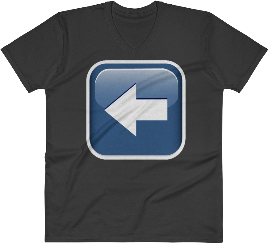 Men's Emoji V Neck - T-shirt (1000x1000), Png Download