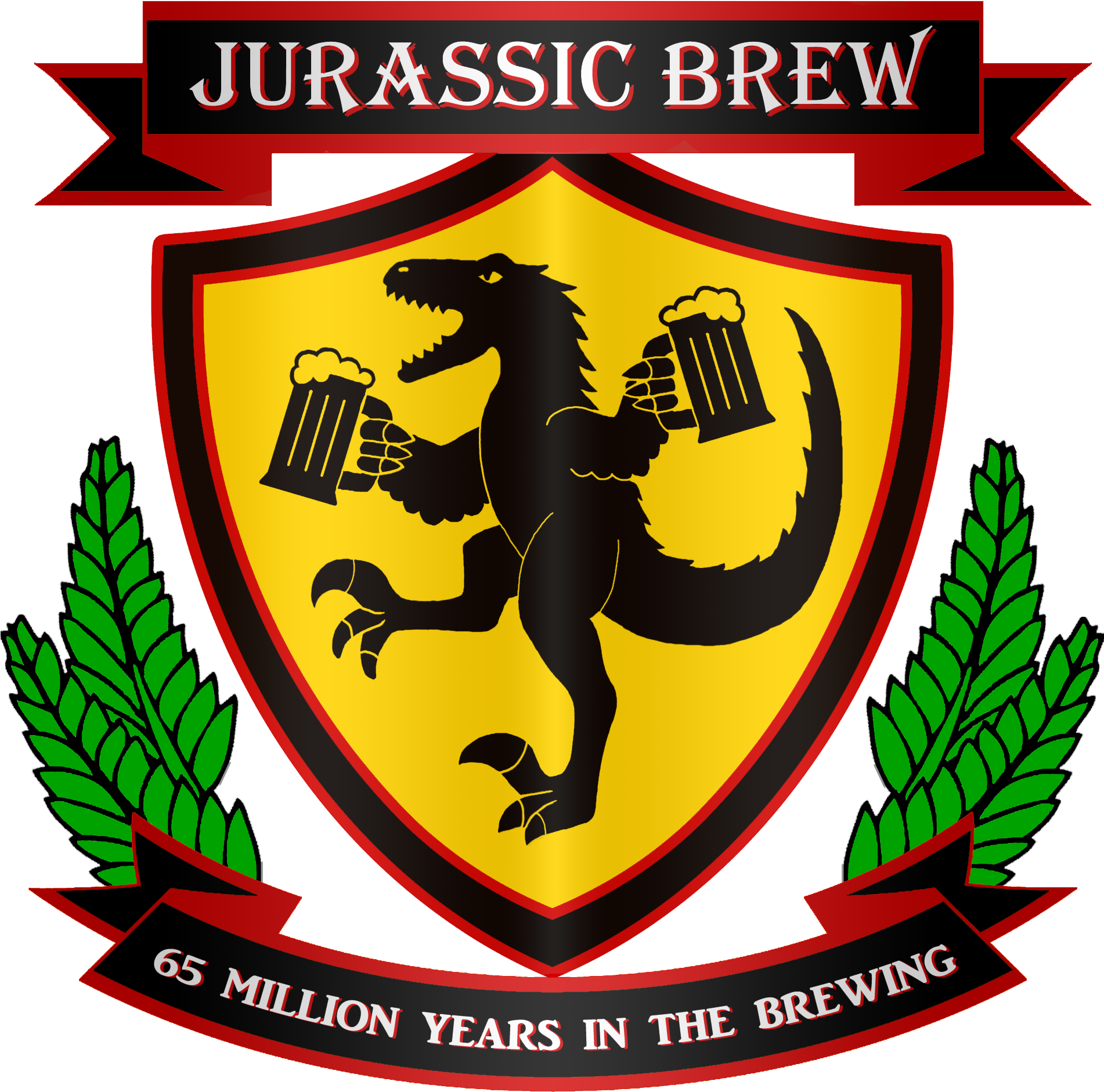Jurrasic Brew - Vector Graphics (2000x2000), Png Download