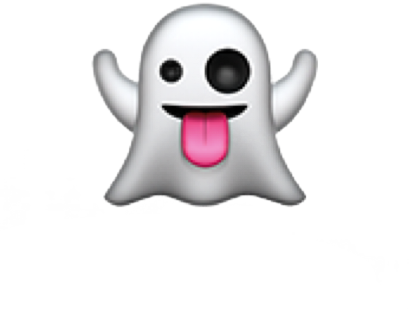 Report Abuse - Ghost Emoji (1351x1024), Png Download