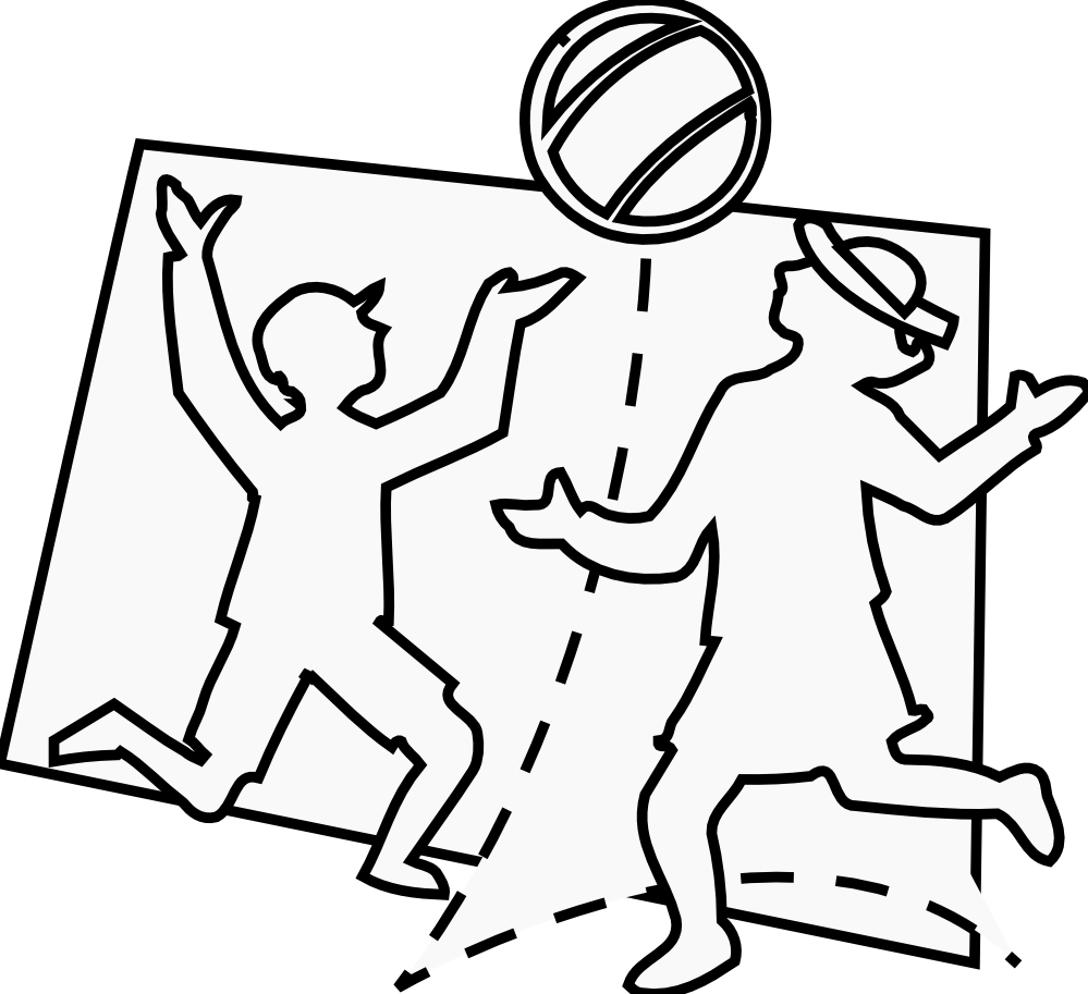 Children Playing Black White Line Art 999px 143 - Clip Art (999x913), Png Download