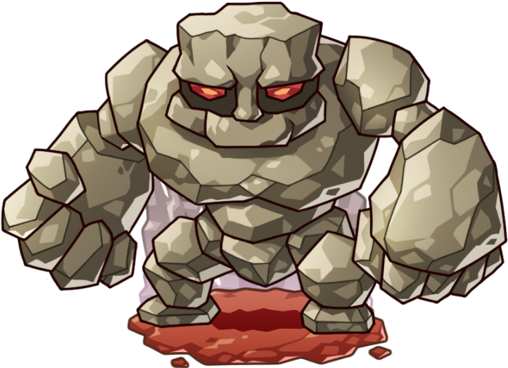 Rock Golem - Rock Golem Drawing (1024x1024), Png Download