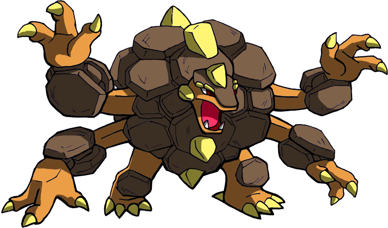 Pokemon Shiny Mega Golem Is A Fictional Character Of - Pokemon Quest Shiny Golem (800x470), Png Download