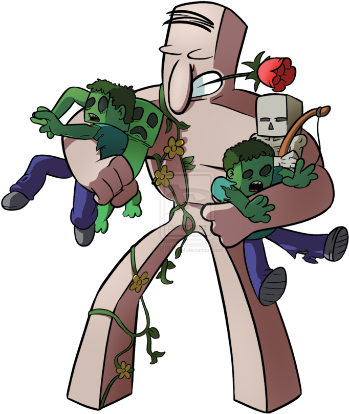 Download Minecraft Iron Golem Art Transparent PNG Download SeekPNG