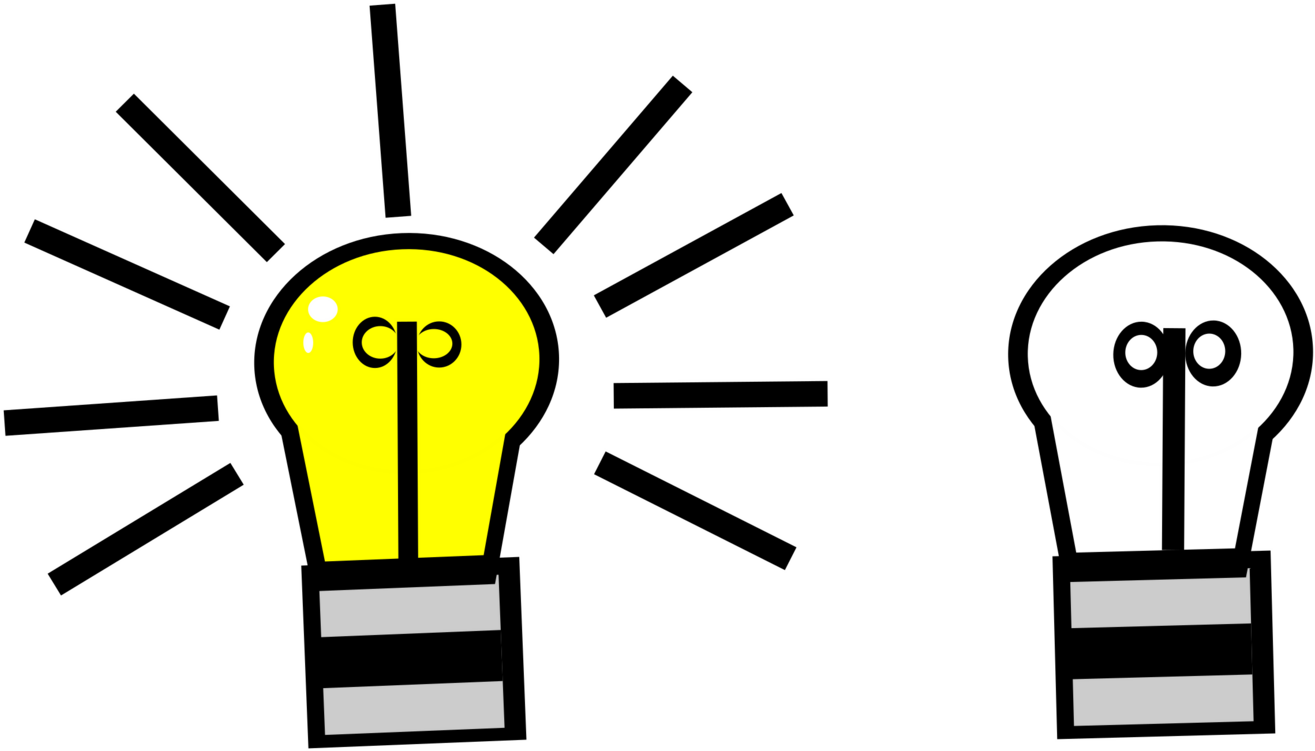 Incandescent Light Bulb Drawing Electrical Switches - Light Bulb Off Cartoon (1385x750), Png Download