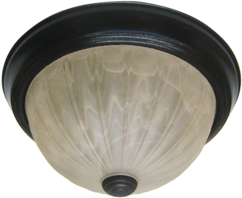 Sandstone Swirl Melon Dome Flush Mount - Light (600x400), Png Download