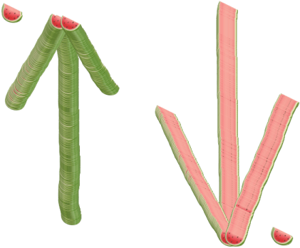 Emoji Ink Watermelon Example - Christmas Tree (1024x494), Png Download