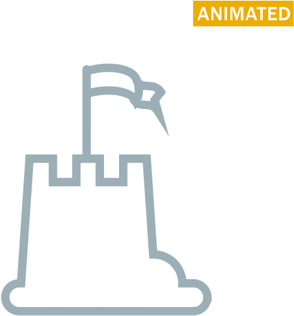 Sandcastle - Calligraphy (548x548), Png Download