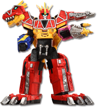 Kyoryuzin - Dino Charge Megazord Tri Stego Formation (414x454), Png Download