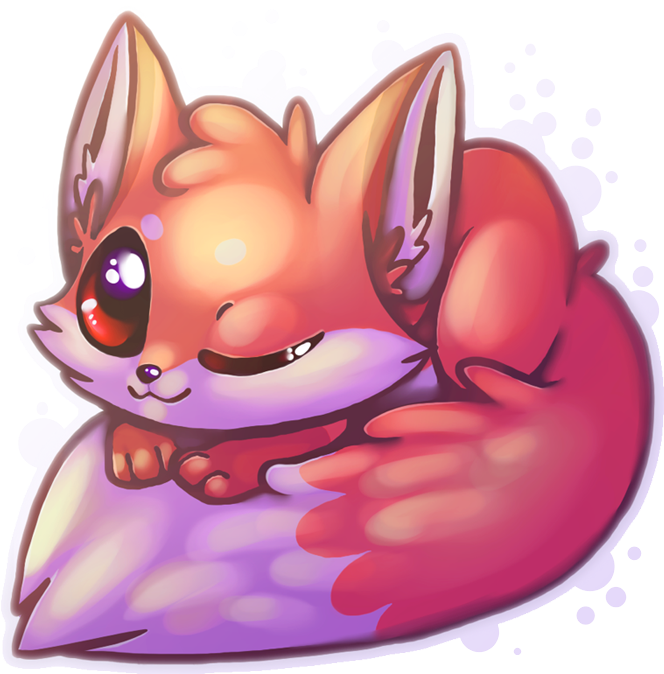 One Of The Cutest Little Fox Pics On The Web Kawaii - Kawaii Cute Fox (700x694), Png Download