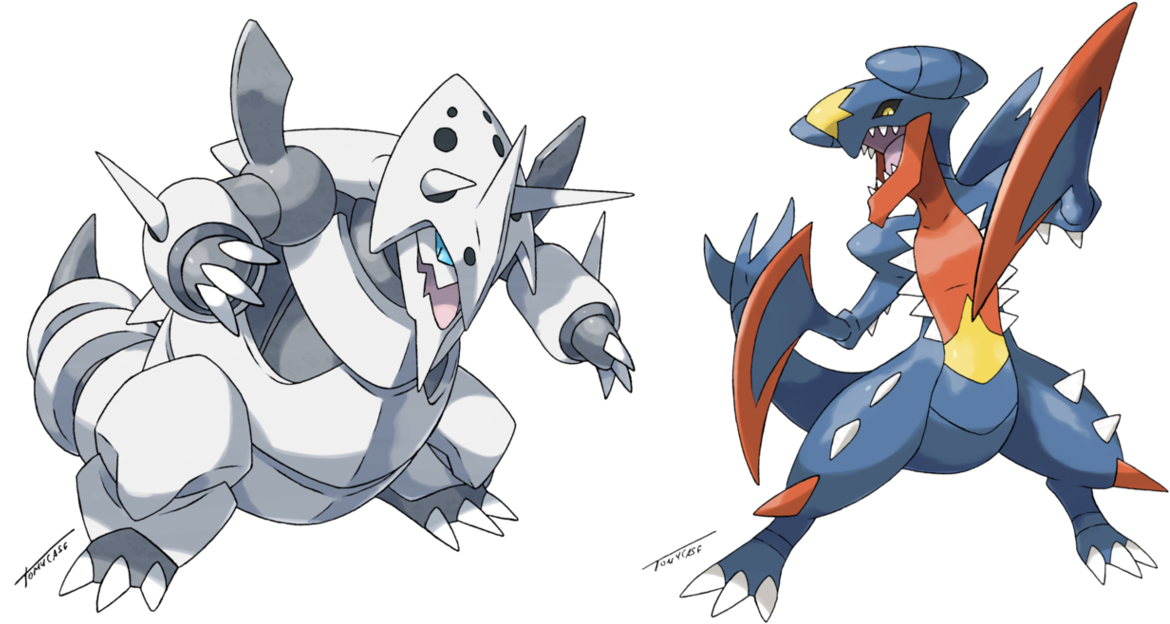 Mega Garchomp By Tomycase On Deviantart - Garchomp Mega (1215x657), Png Download