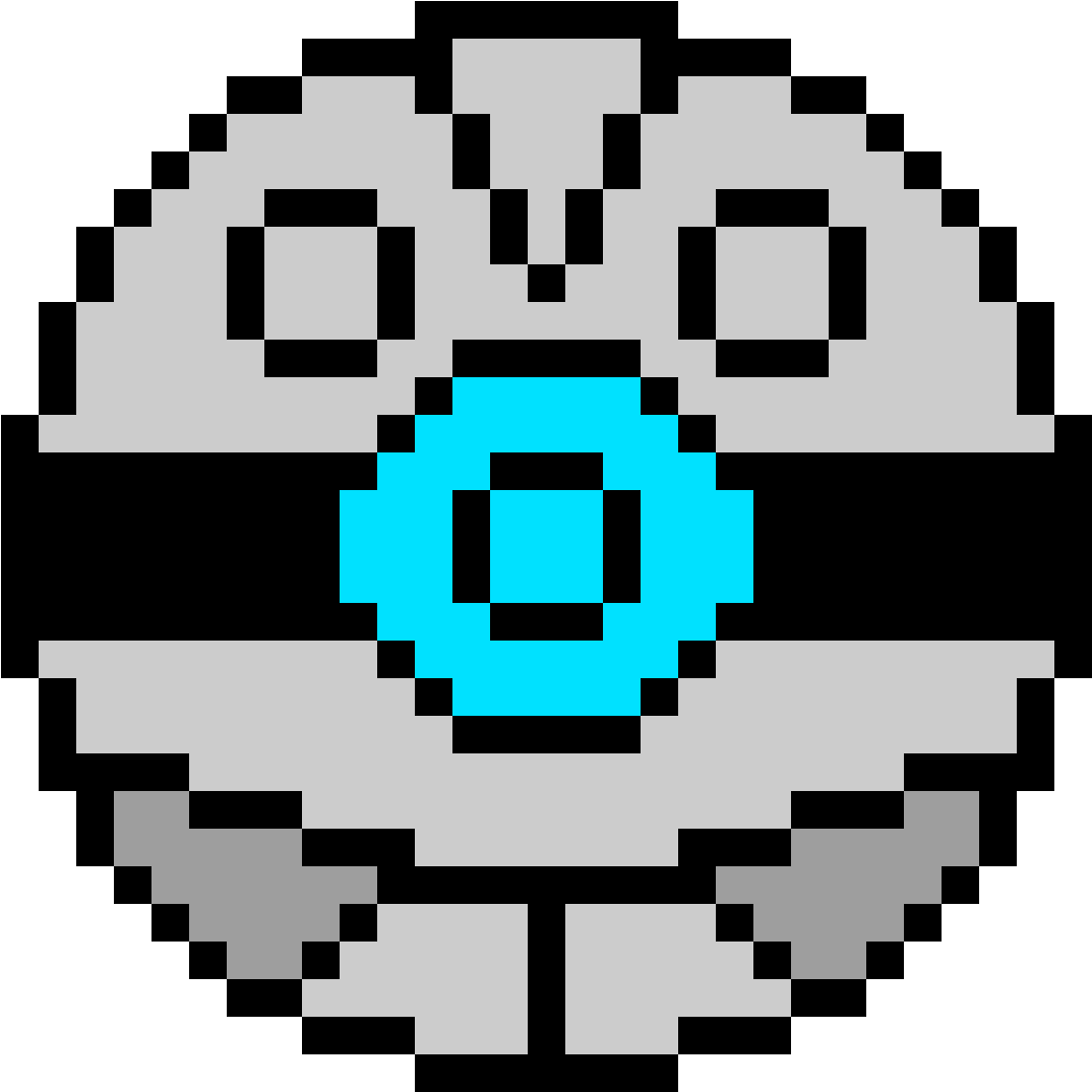 Mega Aggron - Pixel Sad Face (1184x1184), Png Download