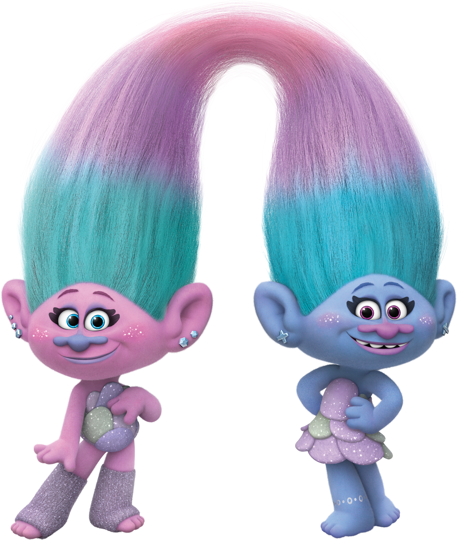Com Trolls Catalog Attach Downloads Celebrate Trolls - Satin And Chenille Trolls (2000x2499), Png Download