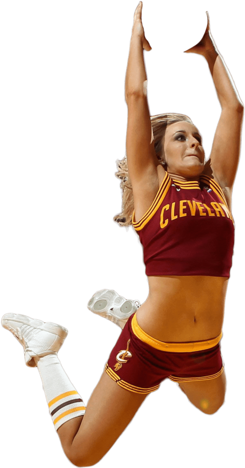 Free Png Cleveland Cheerleader Png Images Transparent - Dunking Transparent Background (480x947), Png Download