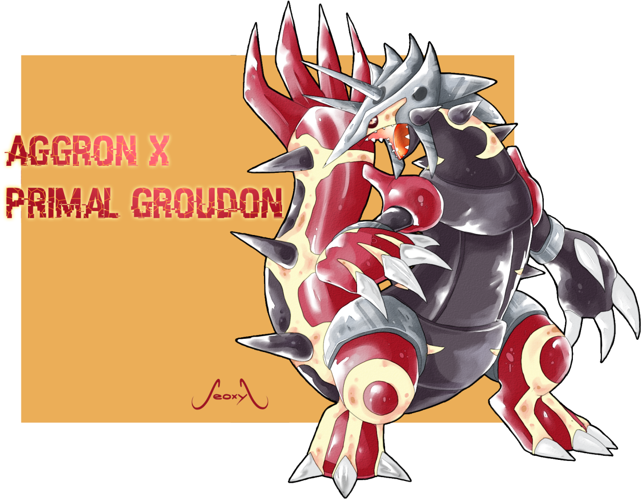 Paint Tool Sai - Primal Groudon (1280x1022), Png Download