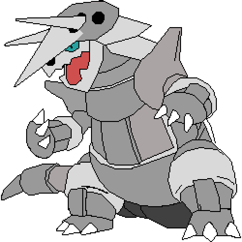 Aggron - Pokemon - Pokemones Aggron Para Colorear (500x500), Png Download