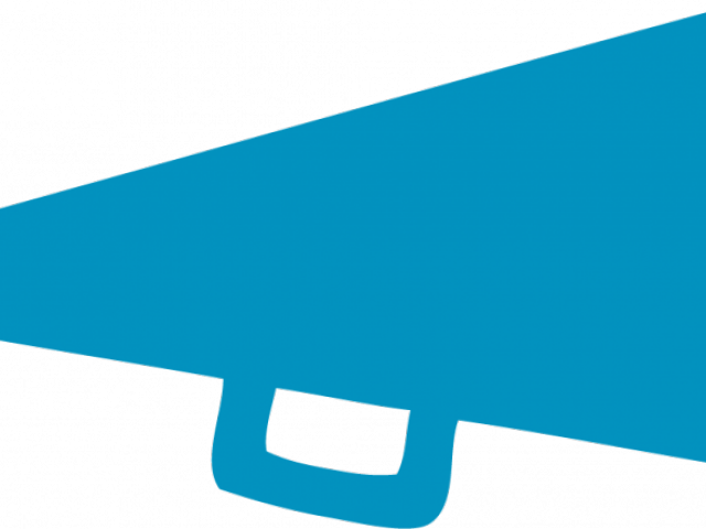 Cheerleader Clipart Cone - Cheer Megaphone Clipart (640x480), Png Download