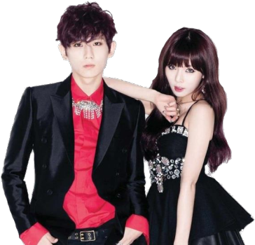 Hyunseung Jang Jang Hyunseung Kim Hyuna Kim Hyuna Trouble - Trouble Maker Kpop Png (500x357), Png Download